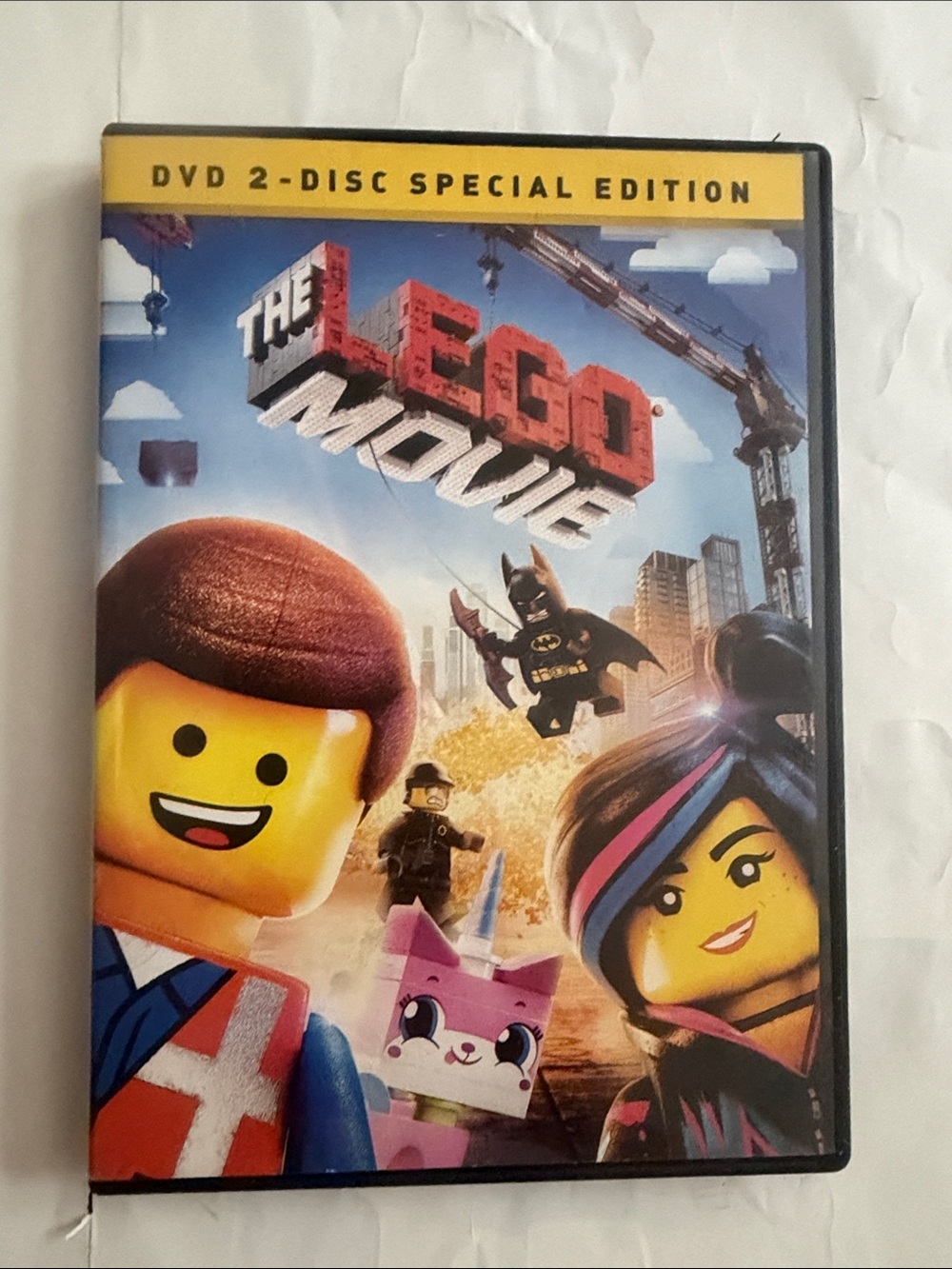 Warner Bros. LEGO Movie Back Cover — Yellow & Blue Artwork